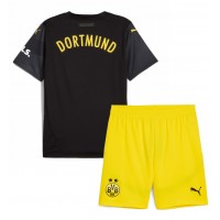 Camiseta Borussia Dortmund Segunda Equipación Replica 2024-25 para niños mangas cortas (+ Pantalones cortos)